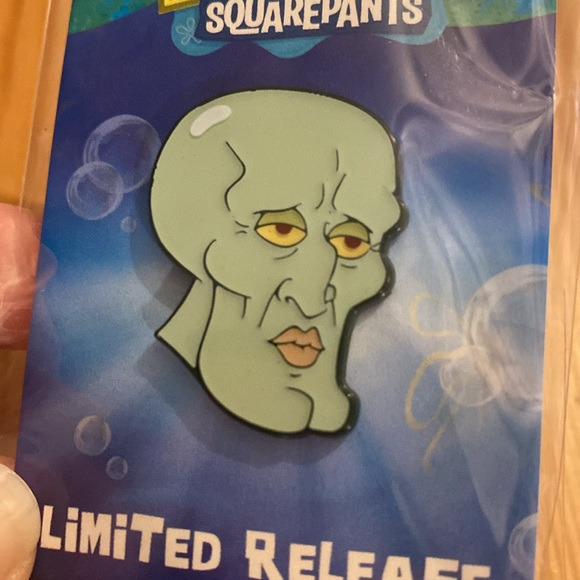 Handsome Squidward Collectible Enamel Pin from SpongeBob SquarePants - Picture 3 of 4
